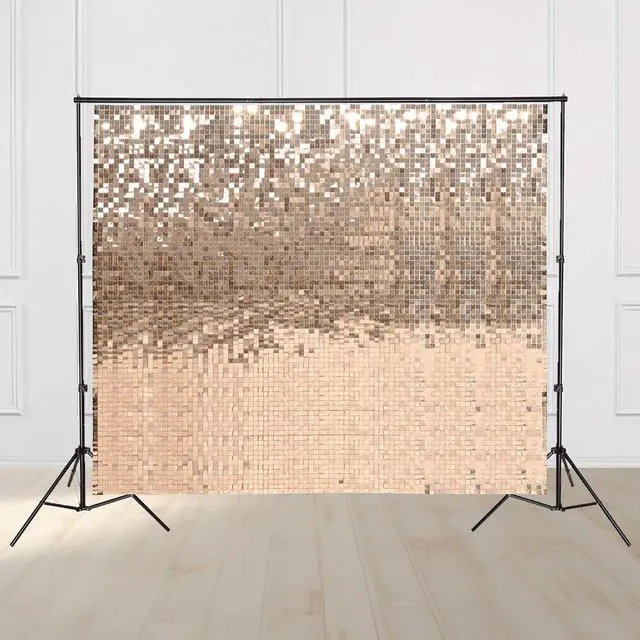 Main image of Instahibit 10x7 FT Shimmer Wall Backdrop with Stand 72 Pcs Panels Decor for Wedding Party
