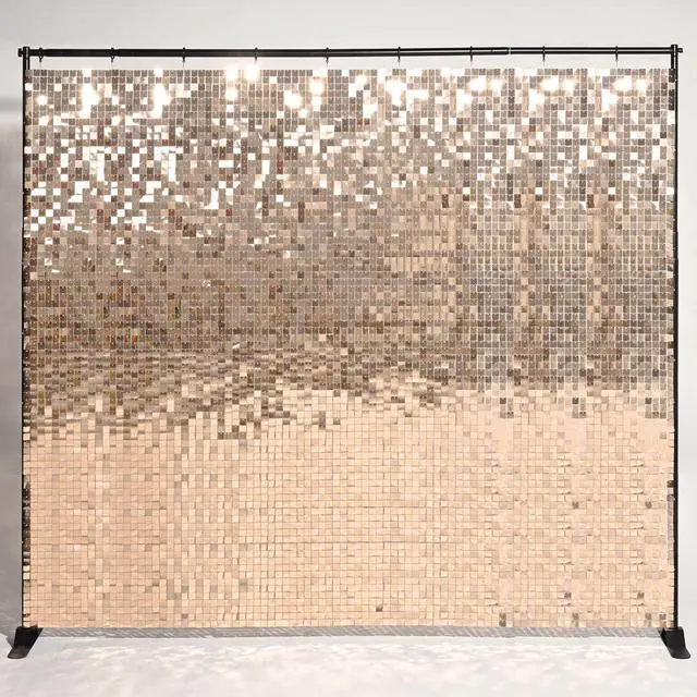 Main image of Instahibit 10x8 FT Shimmer Wall Backdrop with Stand 72 Pcs Panels Decor for Wedding Party