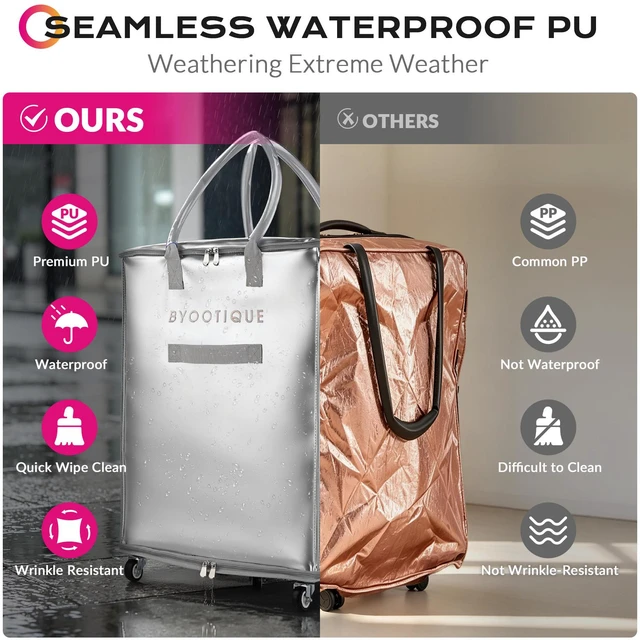 Alt view image 3 of 7 - Byootique 20" Large Utility Tote Bag on 5 Wheels with 3 Handle Duffel