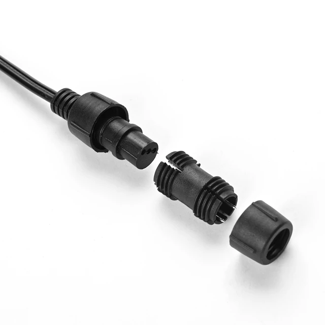 Alt view image 3 of 5 - Yescom LumeVine 1/2" LED Rope Light Power Cord 110-120V AC 5ft Cable with Fuse