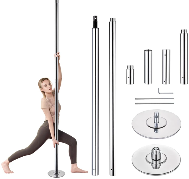 Main image of Yescom Stripper Pole 9.25 FT Dancing Pole 45mm Dance Pole Kit Static Spinning for Party Club Fitness Silver, Max Load 1102 Lbs
