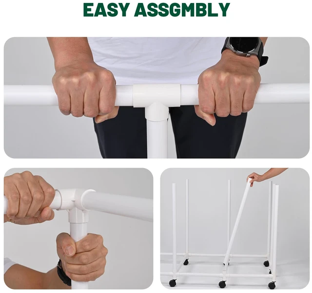 Alt view image 2 of 7 - Yescom 39Pc 32mm DIY PVC Pipe Sch 40 with 2/3/4 Way Fitting Furniture Grade