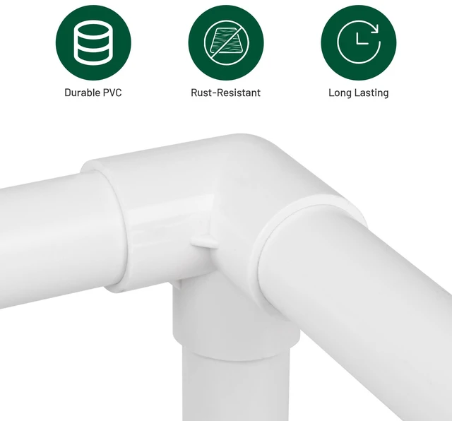 Alt view image 3 of 7 - Yescom 39Pc 32mm DIY PVC Pipe Sch 40 with 2/3/4 Way Fitting Furniture Grade
