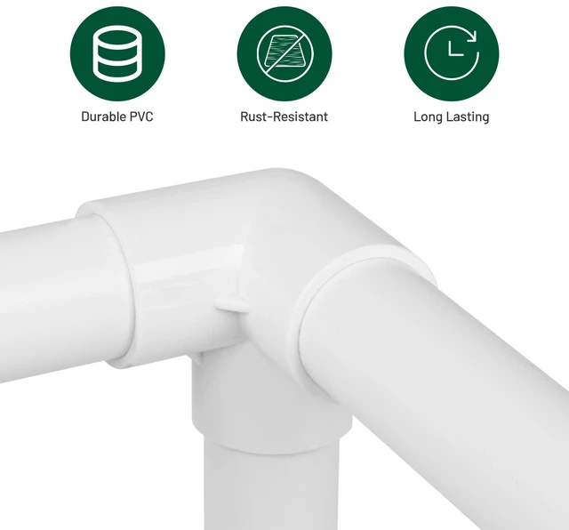 Alt view image 3 of 7 - Yescom 50Pc 32mm DIY PVC Pipe Sch 40 with 2/3/4 Way Fitting Furniture Grade