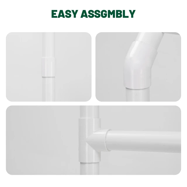 Alt view image 2 of 7 - Yescom 23 Pcs 32mm/20mm PVC Pipe Sch 40 Structural Fittings for Greenhouse