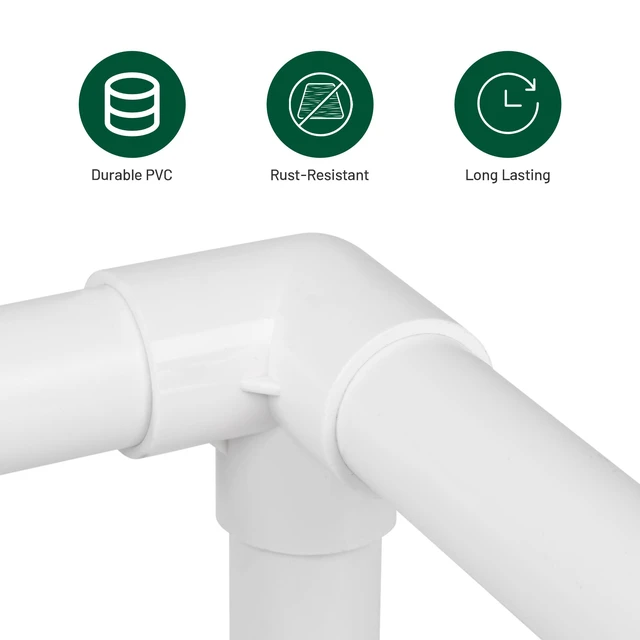 Alt view image 4 of 7 - Yescom 23 Pcs 32mm/20mm PVC Pipe Sch 40 Structural Fittings for Greenhouse