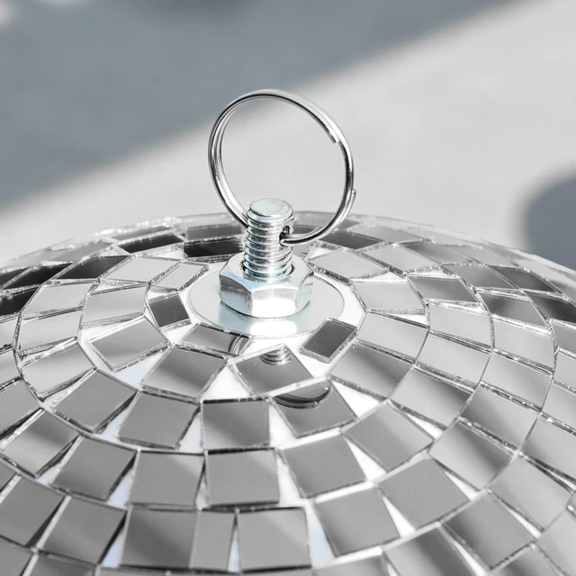 Alt view image 4 of 7 - Yescom 8 Pcs 7 Inch Silver Disco Ball Hanging Mirror Balls Party Decoration