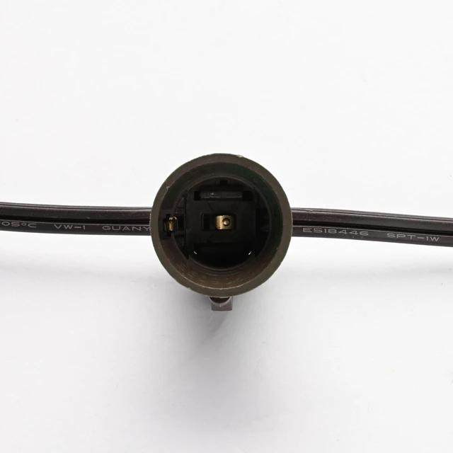 Alt view image 4 of 7 - Yescom 250ft UL Listed Commercial C9 Christmas Light Spool Set 18AWG SPT-1W Brown Wire with E17 Sockets