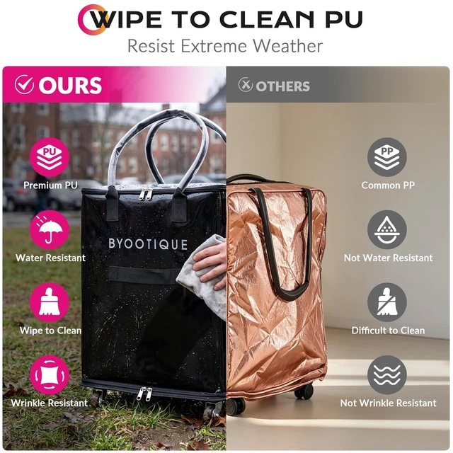 Alt view image 5 of 7 - Byootique 22.5'' Teacher Tote Bag 70L U Shape Open Wipeable Fits 20" Laptop