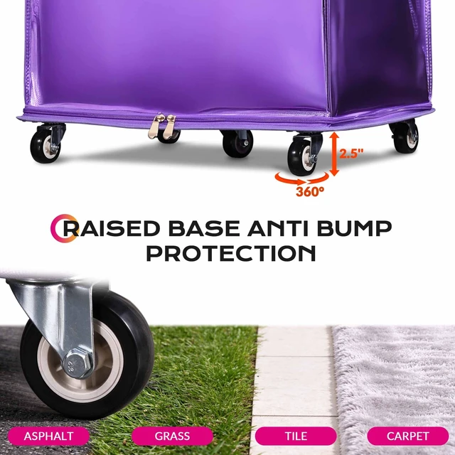 Alt view image 3 of 7 - Byootique 28'' Extra Large Vendor Rolling Bag 145L Reinforced Hard Bottom