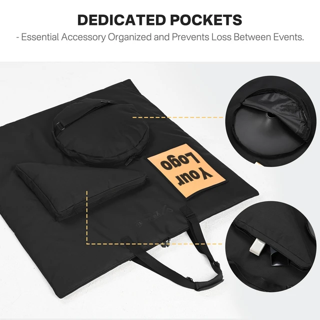 Alt view image 5 of 7 - WinSpin 36" Prize Wheel Transport Bag Backpack Heavy Duty 300D Oxford Storage Case