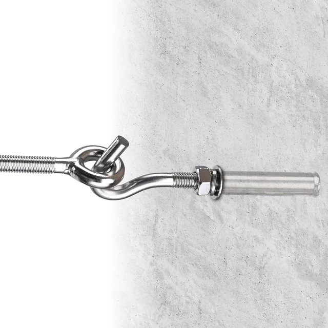 Alt view image 2 of 7 - Yescom 6-Pack M10 Concrete Wall Hook Expansion Anchors, Heavy-Duty 304 Stainless Steel for Batting Cage Baseball Field Equipment Net Hanging