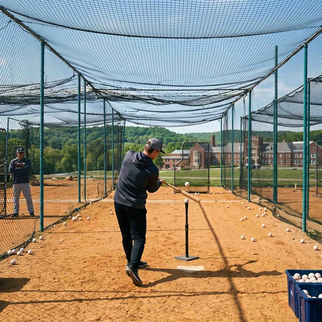 Alt view image 5 of 7 - Yescom 500" 3/16" 316 Stainless Steel Batting Cage Cable Tension Kit with Concrete Wall Hooks and 304 Hardware, Baseball Field Equipment Net Hanging