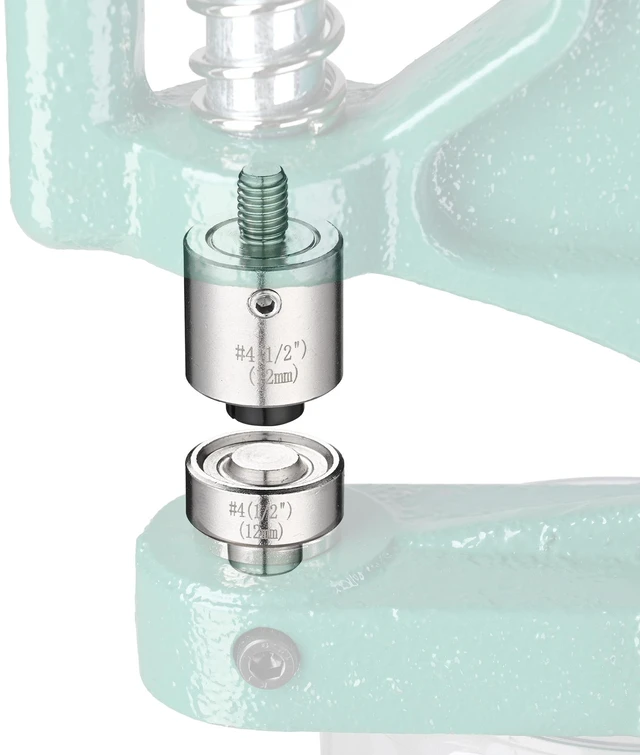 Alt view image 2 of 5 - Yescom #4 Grommet Press Machine Replacement Die Set ID 12mm 1/2" Work with Manual Grommet Machine
