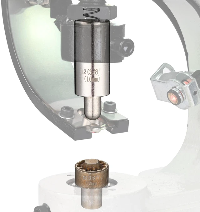 Alt view image 2 of 5 - Yescom #2 Auto-Feed Electrical Grommet Machine Replacement Die Set ID 10mm 3/8"