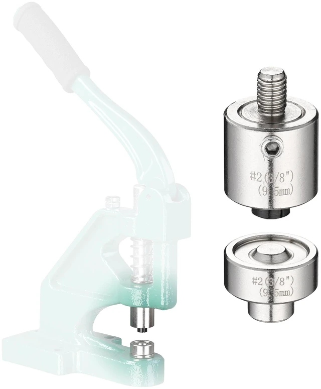 Main image of Yescom #2 Grommet Press Machine Replacement Die Set ID 9.5mm 3/8" Work with Manual Grommet Machine