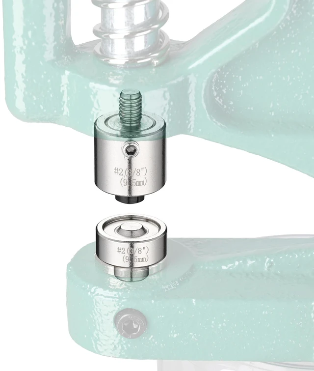 Alt view image 2 of 5 - Yescom #2 Grommet Press Machine Replacement Die Set ID 9.5mm 3/8" Work with Manual Grommet Machine