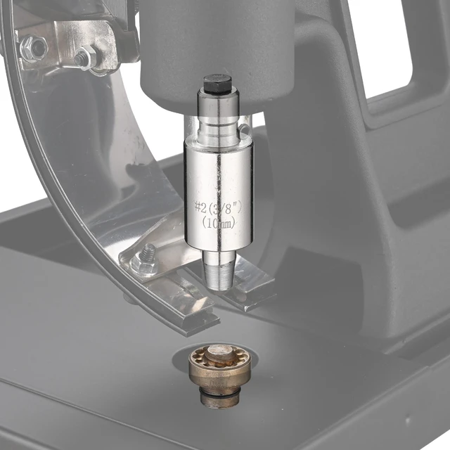 Alt view image 2 of 5 - Yescom #2 Semi-Automatic Grommet Press Machine Replacement Die Set ID 10mm 3/8" Work with Auto-Feed Grommet Machine