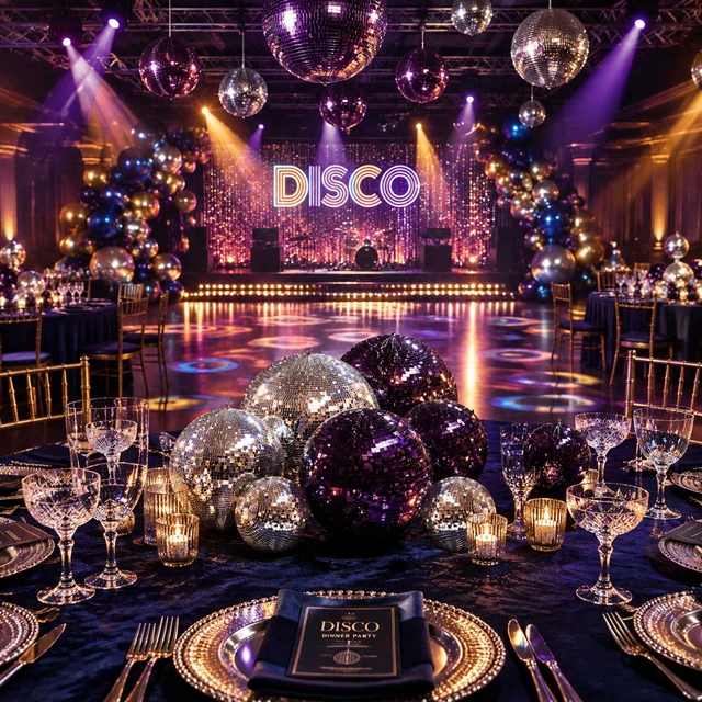 Alt view image 3 of 7 - Yescom 16 Pack Hanging Disco Balls Set Mirror Glass Spheres Silver & Purple