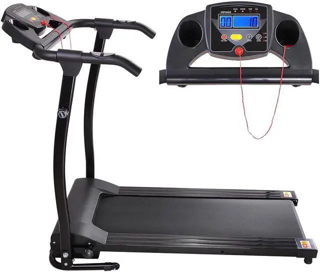 Alt view image 3 of 13 - 1100W Folding Electric Treadmill Portable Power Motorized Machine Running Jogging Gym Fitness