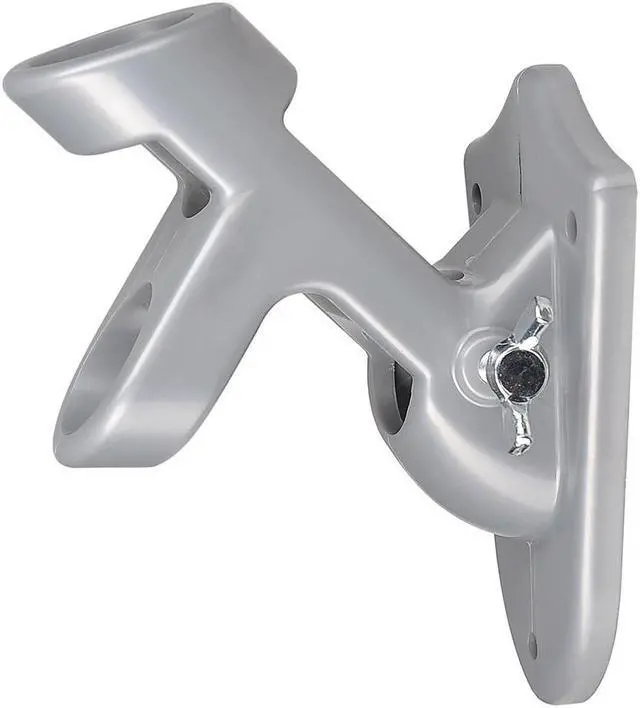 Alt view image 3 of 7 - Yescom 2 Positions 1" Flag Pole Bracket Wall Mount Flagpole Holder Home Outdoor