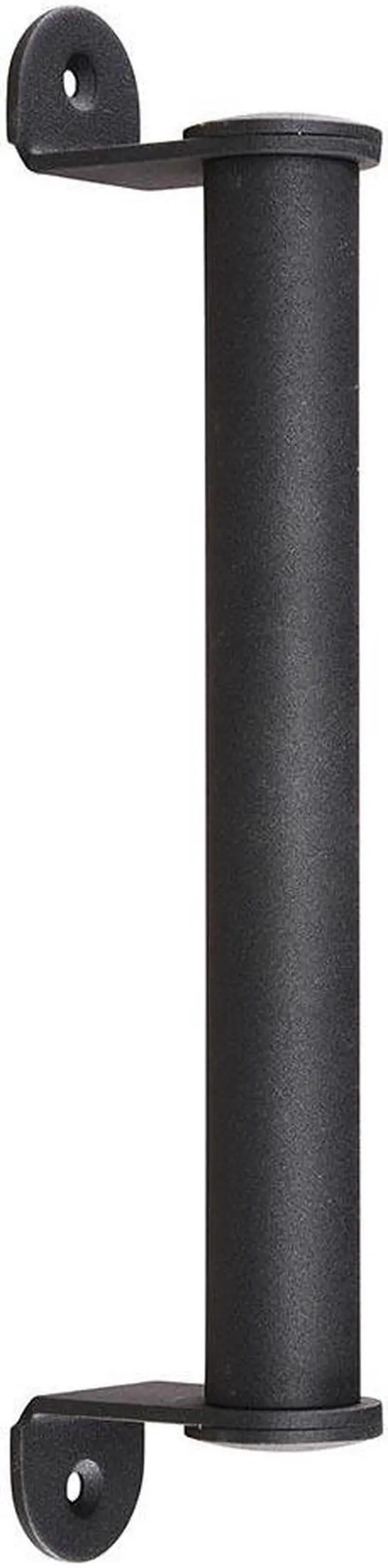 Alt view image 4 of 7 - 2x 10" Sliding Barn Door Cylindrical Handle Heavy Duty Cast Iron Pull Gate Shed Cabinet Matte Black