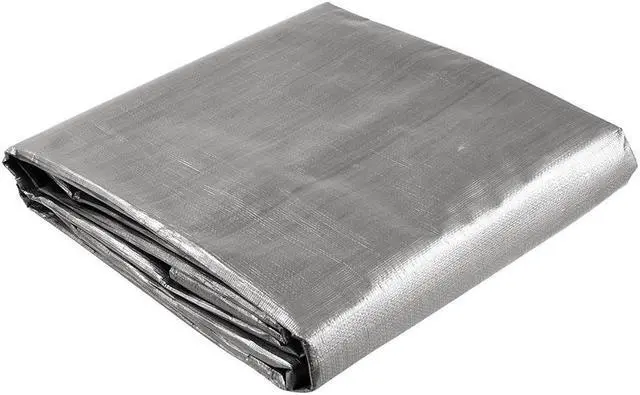 Alt view image 3 of 10 - 10x15ft Heavy Duty Reinforced Poly Tarp 10-mil Multi Purpose Canopy Tent Cover Waterproof Tarpaulin Outdoor