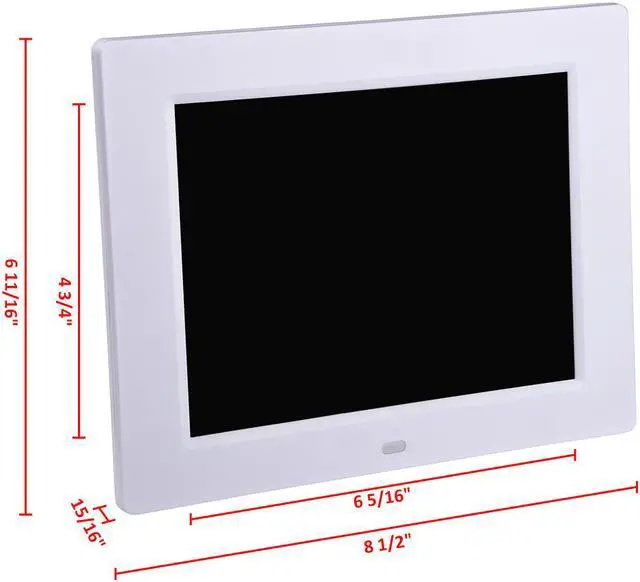 Alt view image 3 of 13 - 8" Large Digital LCD Day Clock 6 Alarm Options Dimmable Calendar Dementia Home Wall Table White