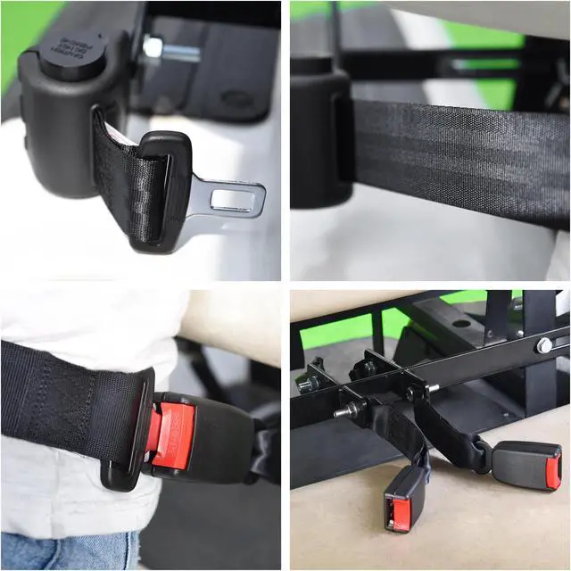 Alt view image 3 of 7 - Yescom Retractable Golf Cart Seat Belts & Bracket Kit for Club Car Yamaha EZGO TXT&RXV