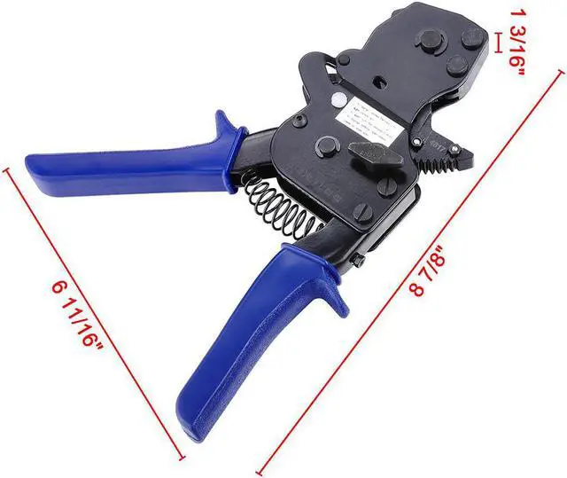 Alt view image 6 of 7 - Yescom PEX Cinch Clamp Tool 3/8" 1/2" 5/8" 3/4" 1" One-handed Ratcheting Crimper ASTM F2098