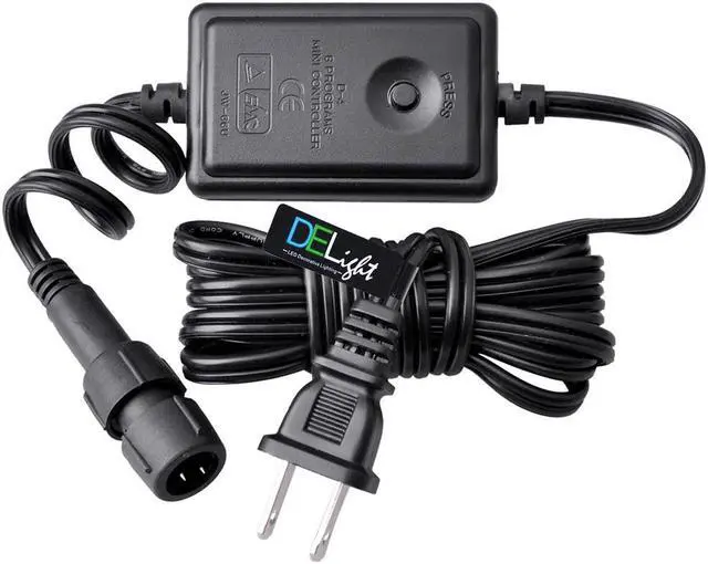 Main image of DELight 9Ft Multi Flashing Controller Power Cord 2 Wire Acc for LED Neon Rope Light