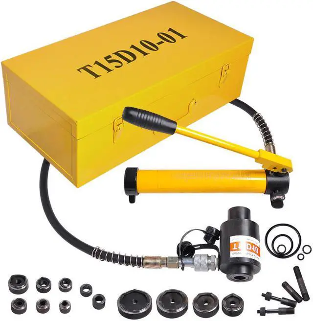 15 Ton Hydraulic Punch Driver Kit Manual Hole Knockout