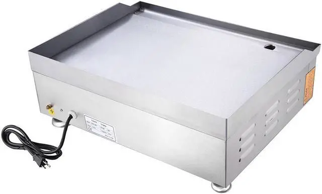 Alt view image 4 of 14 - 3500W 24" Electric Countertop Griddle Flat Top Commercial Restaurant BBQ Grill