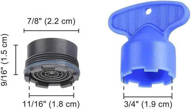 Alt view image 4 of 5 - Aquaterior® Faucet Aerators Flow Restrictor Replacement Insert Filter f/ Bathroom Faucet