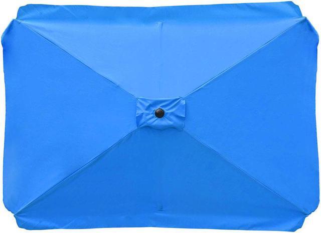 Main image of Patio Rectangle Umbrella Canopy Replacement Parasol Sunshade Cover f/ 6.5x10 ft Umbrella
