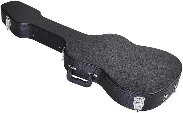 Alt view image 3 of 13 - Electric Guitar Hard Case for Stratocaster Style Wooden Hard Shell Lockable Black