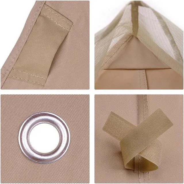 Alt view image 3 of 11 - Yescom 10.6'x10.6' Gazebo Top Replacement Fit for Brand_Model Summer Veranda Gazebo/L-GZ093PST/G-GZ093PST/TGZ093 2 Tier Outdoor Patio Dark Beige