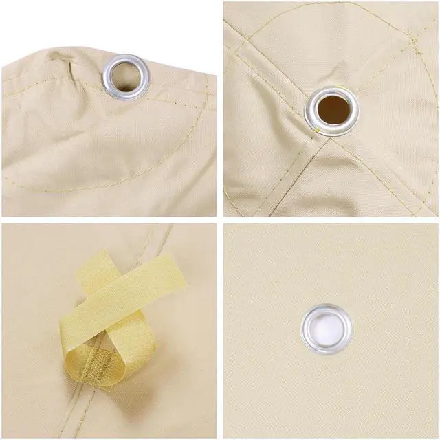 Alt view image 4 of 13 - Yescom 10x10Ft Canopy Cover Top 2Tier PU Water Resistance for Brand_Model Walmart/MS17-31-4-2 Arrow Gazebo Outdoor Beige