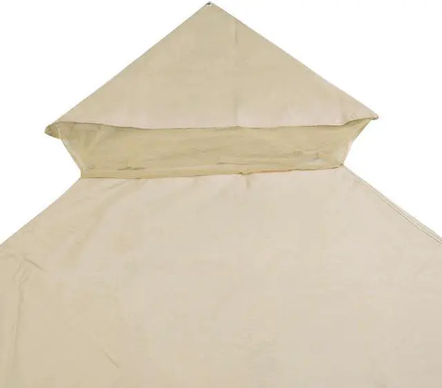 Alt view image 3 of 13 - Yescom 10x10Ft Canopy Cover Top 2Tier PU Water Resistance for Brand_Model Walmart/MS17-31-4-2 Arrow Gazebo Outdoor Beige