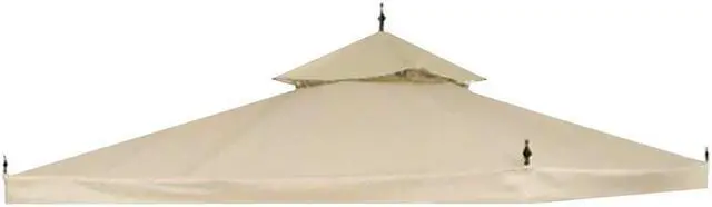 Main image of Yescom 10x10Ft Canopy Cover Top 2Tier PU Water Resistance for Brand_Model Walmart/MS17-31-4-2 Arrow Gazebo Outdoor Beige