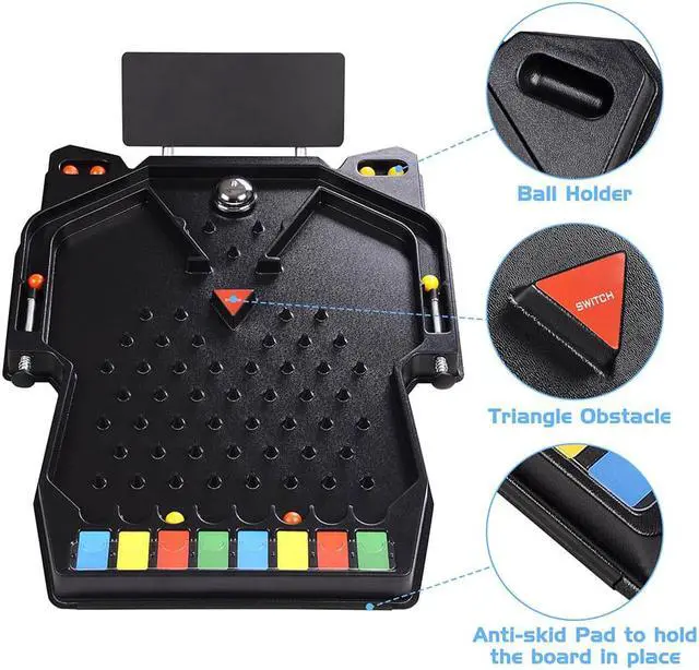Alt view image 4 of 12 - WinSpin Pinball Machine Tabletop Floor Stand Game Board Carnival Indoor Outdoor