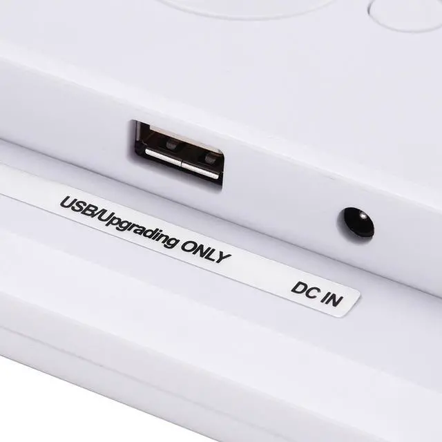 Alt view image 4 of 13 - 8" Large Digital LCD Day Clock 6 Alarm Options Dimmable Calendar Dementia Home Wall Table White