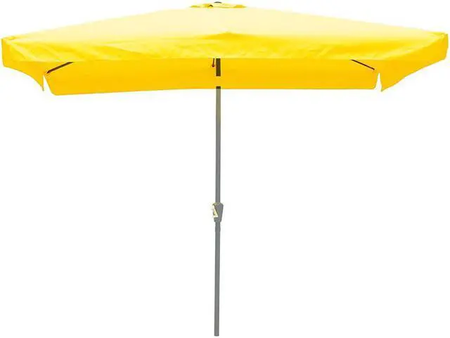 Alt view image 4 of 7 - 10x6ft Universal Replacement Umbrella Canopy with Tippet Top Cover Patio Beach