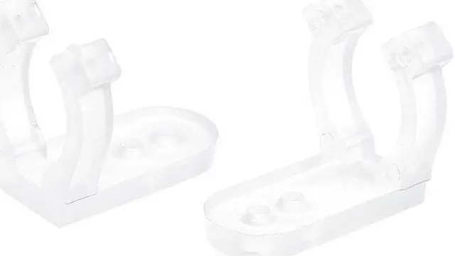 Alt view image 4 of 4 - DELight 1/2" 13mm Clear PVC LED Rope Light Holder Wall Mounting Clips Accessories Standard Size(Set of 100)