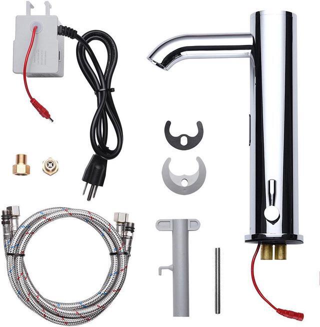 Alt view image 7 of 7 - Aquaterior Automatic Sensor Bathroom Faucet 1 Hole Touchless Above Counter Sink Mixer Tap