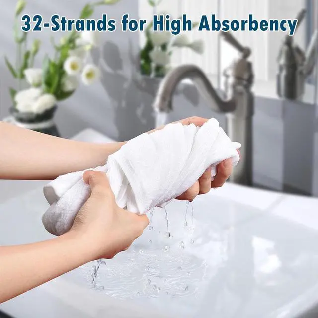 Alt view image 4 of 6 - Aquaterior Bathroom Towel Set Highly Absorbent Hand Bath Face Towel Hotel