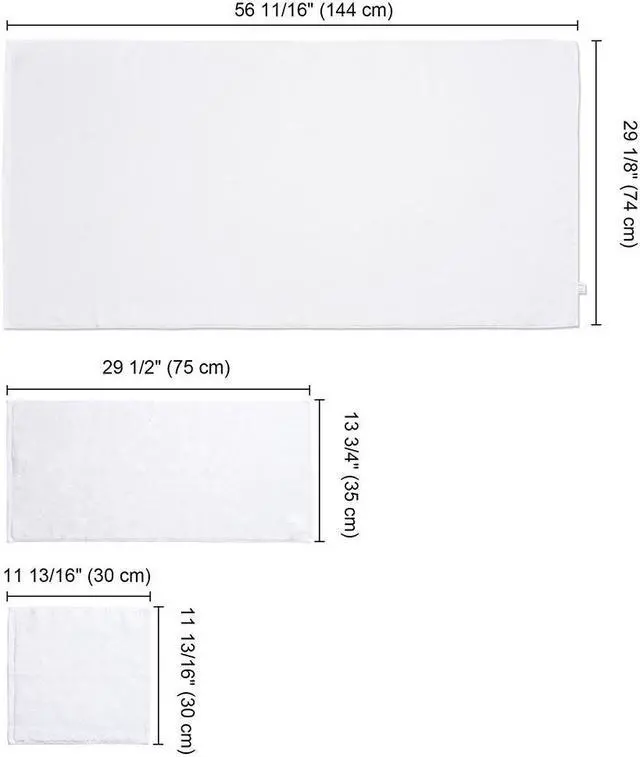 Main image of Aquaterior Bathroom Towel Set Highly Absorbent Hand Bath Face Towel Hotel