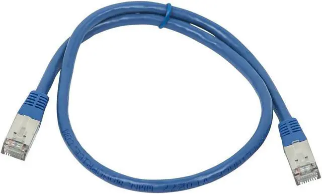 Alt view image 2 of 6 - Monoprice Cat6A Ethernet Patch Cable - 2 feet - Blue | Zeroboot, RJ45, Stranded, 550Mhz, STP, Pure Bare Copper Wire, 10G, 26AWG - Entegrade Series