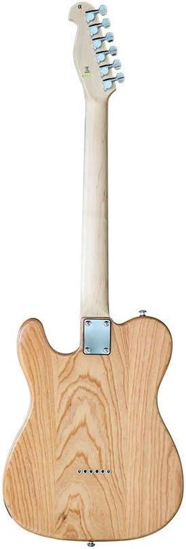 Alt view image 2 of 5 - Monoprice Retro DLX Plus Solid Ash Electric Guitar - Natural, With Gig Bag, Ash Body, Maple Neck, Professionally Set-up in the US - Indio Series