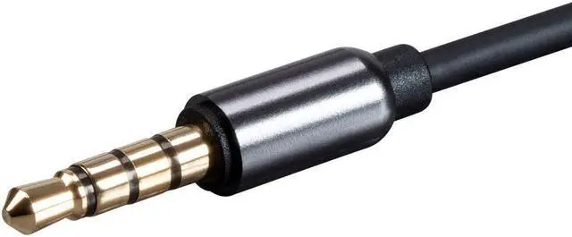 Alt view image 4 of 9 - Monoprice Onyx Series Auxiliary 3.5mm TRRS Audio & Microphone Cable, 3ft